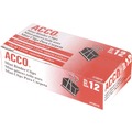 Office Jansan | ACCO A7072010A Mini Binder Clips - Black/Silver (1-Dozen) image number 2