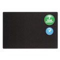 Office Jansan | Quartet 7683BK 36 in. x 24 in. Oval Office Fabric Bulletin Board - Black image number 2