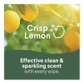 Hand Wipes | Clorox 30208 7 in. x 8 in. 1-Ply Disinfecting Wipes - Fresh Scent/Citrus Blend, White (75/Canister, 3 Canisters/Pack) image number 4