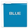  | Pendaflex 04152 1/5 BLU 1/5-Cut Tabs Colored Reinforced Hanging Letter Folders - Blue (25/Box) image number 6