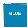 Percentage Off | Pendaflex 04152 1/5 BLU 1/5-Cut Tabs Colored Reinforced Hanging Letter Folders - Blue (25/Box) image number 6