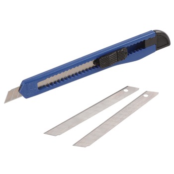 Great Neck 9 mm Blade 5 in. Plastic Handle Snap-Off Utility Knife - Blue