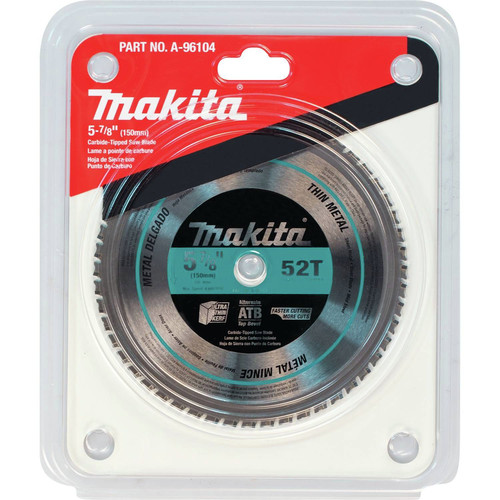 Circular Saw Accessories | Makita A-96104 5-7/8 in. 52-Tooth Thin Metal Carbide-Tipped Saw Blade image number 0