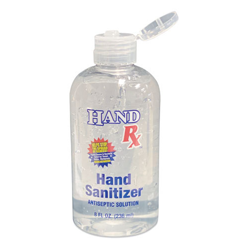 Hand Sanitizers | GN1 BCL-RXSANI-8OZ 8 oz. Hand Rx Gel Hand Sanitizer - Clear, Unscented (12/Carton) image number 0