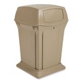 Trash & Waste Bins | Rubbermaid Commercial FG843088BEIG Ranger 35-Gallon Fire-Safe Structural Foam Container - Beige image number 1