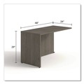 Office Desks & Workstations | Alera AE1NNN-R2448S TOM 48 in. x 24 in. x 29 in. Seville Series Reversible Return Shell - Walnut image number 8