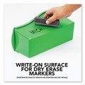 Office Jansan | Storex 70105U06C 4.75 in. x 12.63 in. x 7 in. Interlocking Book Bins with Clear Label Pouches - Assorted Colors (5/Pack) image number 5
