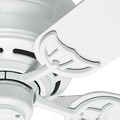 Ceiling Fans | Hunter 53069 52 in. Low Profile III White Ceiling Fan image number 5