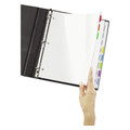 Office Jansan | Avery 16741 8-Tab 11 in. x 8.5 in. Easy View Plastic Dividers with Multicolored Tabs and Sheet Protector - Clear (1-Set) image number 3