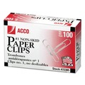 Office Jansan | ACCO A7072385G No. 1 Nonskid Paper Clips - Silver (1000/Pack) image number 0