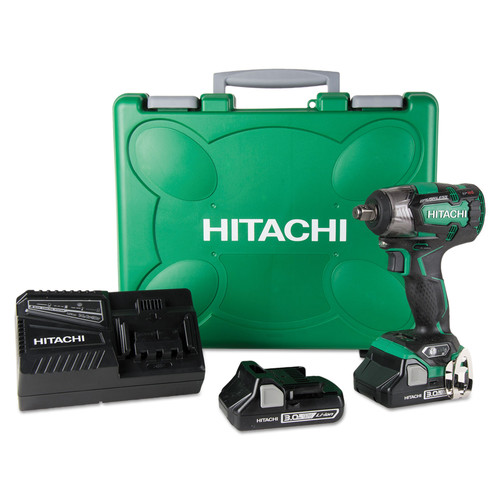 Impact Wrenches | Hitachi WR18DBDL2 18V Cordless Lithium-Ion 1/2 in. Impact Wrench with 6.0 Ah Batteries image number 0