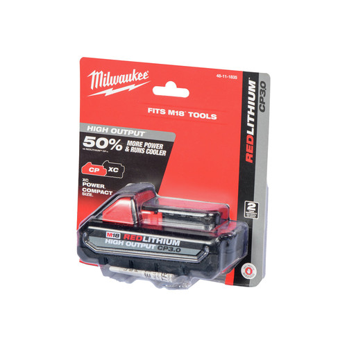 Batteries | Milwaukee 48-11-1835 M18 REDLITHIUM HIGH OUTPUT 3 Ah Lithium-Ion Battery image number 0