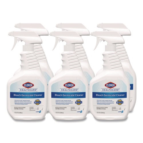 Cleaning & Janitorial Supplies | Clorox Healthcare 68970 32 oz. Bleach Germicidal Cleaner (6/Carton) image number 0