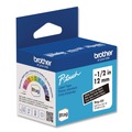 Labels | Brother P-Touch BTAG335 0.47 in. x 13.1 ft. Genuine P-Touch BTAG Label Tapes - White on Black image number 2
