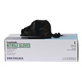 Work Gloves | Boardwalk 396LBXA 4.4 mil Disposable General-Purpose Powder-Free Nitrile Gloves - Large, Black (100/Box) image number 3