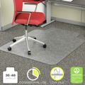 Office Jansan | Deflecto CM11112COM Economat 36 in. x 48 in. Occasional Use Lipped Chair Mat Roll For Low Pile Carpet - Clear image number 5