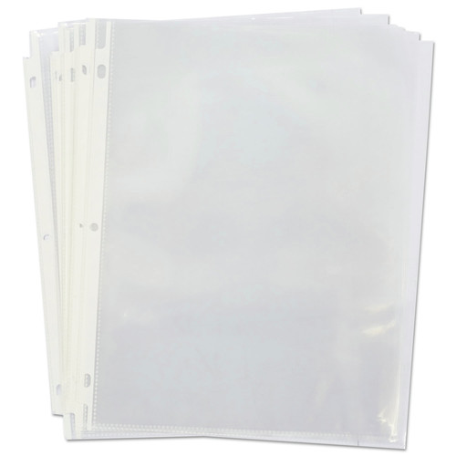 Universal UNV21122 8-1/2 in. x 11 in. Standard Sheet Protector - Clear (200/Box) image number 0