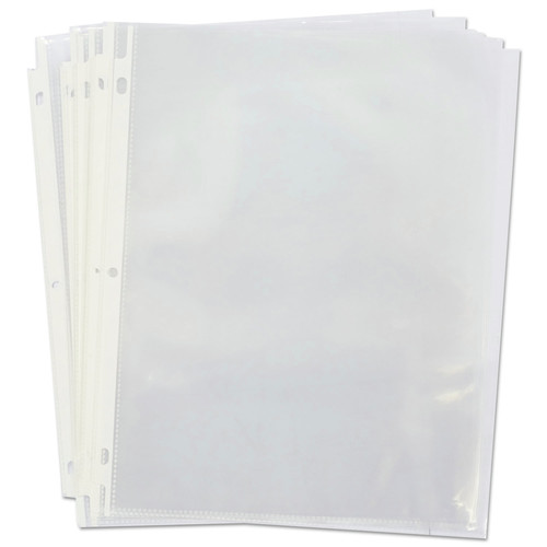 Office Jansan | Universal UNV21122 8-1/2 in. x 11 in. Standard Sheet Protector - Clear (200/Box) image number 0