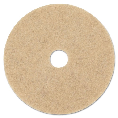 Cleaning Cloths | Boardwalk BWK4019NHE 19 in. Diameter Natural Hog Hair Burnishing Floor Pads - Beige (5/Carton) image number 0