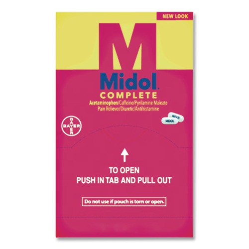Office Jansan | Midol 90751 2-Pack Complete Menstrual Caplets (50 Packs/Box) image number 0