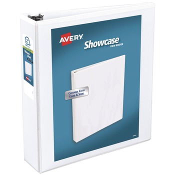 Avery 11 in. x 8.5 in. 3 Rings 2 in. Capacity Showcase Economy View Binders with Slant Rings - White