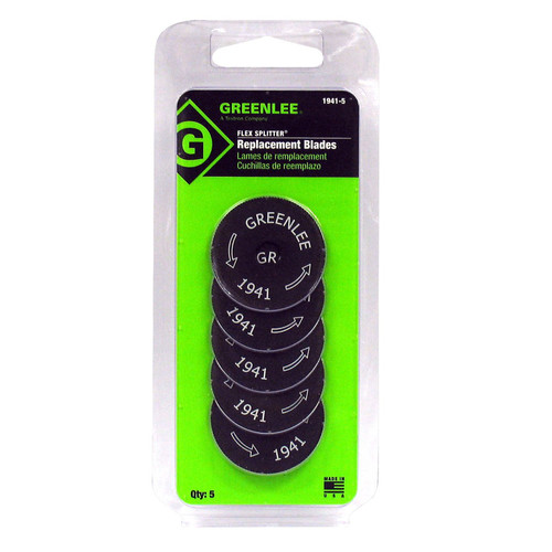 Blades | Greenlee 50337351 Replacement Blade for MC Cable/Conduit Cutter (5-Pack) image number 0
