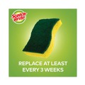 Bulk Savings Pricing 2 | Scotch-Brite 426 4.5 in. x 2.7 in. 0.6 in. Thick Heavy-Duty Scrub Sponge - Yellow/Green (6/Pack) image number 6