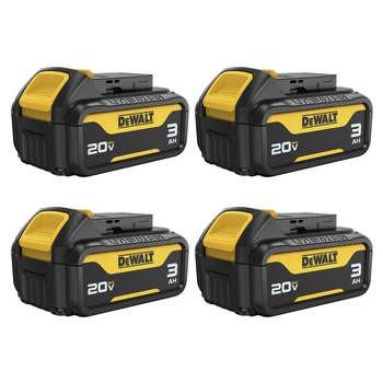 Factory Reconditioned Dewalt DCB200-4R (4/Pack) 20V MAX 3 Ah Lithium-Ion Battery