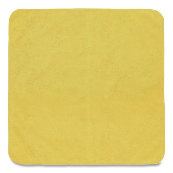 Rubbermaid Commercial 16 in. x 16 in. Microfiber Cleaning Cloths - Yellow (24/Pack)