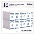 Paper Towels and Napkins | Kleenex 46321 Reveal 2-Ply 8 in. x 9.4 in. Multi-Fold Towels - White (16/Carton) image number 2