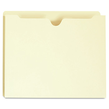 Universal Deluxe Reinforced Straight Tab File Jackets with 1 in. Expansion - Letter Size, Manila (50/Box)