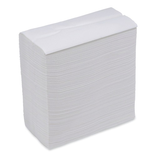 Paper Towels and Napkins | Boardwalk BWK8302 7 in. x 12 in. Tallfold Dispenser Napkins - White (500-Piece/Pack, 20 Packs/Carton) image number 0