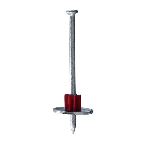 Nails | Freeman CNDPNW3 3 in. Concrete Drive Pins with Washers (100 Count) image number 0
