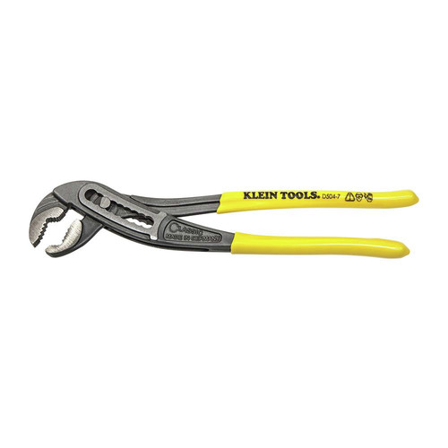 Klein Tools D504-7 Classic Klaw 7 in. Pump Pliers - Yellow Handle image number 0