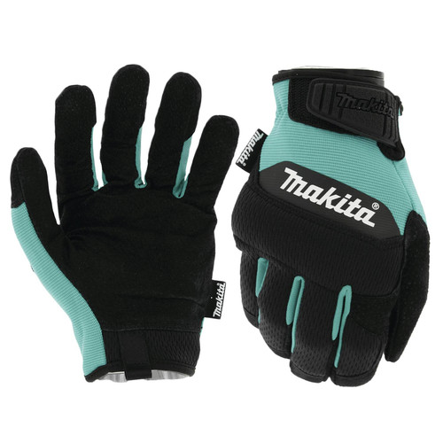 Work Gloves | Makita T-04210 Genuine Leather-Palm Performance Gloves - Medium image number 0