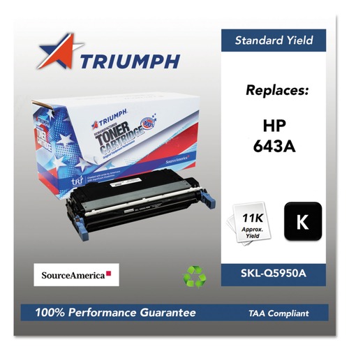 Ink & Toner | Triumph SKL-Q5950A Remanufactured Q5950A (643A) 11,000 Page-Yield Toner - Black image number 0