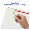 Office Jansan | Avery 11439 Index Maker 11.25 in. x 9.25 in. 8-Tab Extra Wide Tab Print and Apply Clear Label Dividers - White (1-Set) image number 2