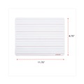 Office Jansan | Universal UNV43911 11.75 in. x 8.75 in. Penmanship Ruled Lap/Learning Dry-Erase Board - White Surface (6/Pack) image number 5
