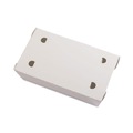 Food Service | Pactiv Corp. NOB02W EarthChoice OneBox 9 in. x 4.85 in. x 2 in. 55 oz. Paper Box - White (100/Carton) image number 2
