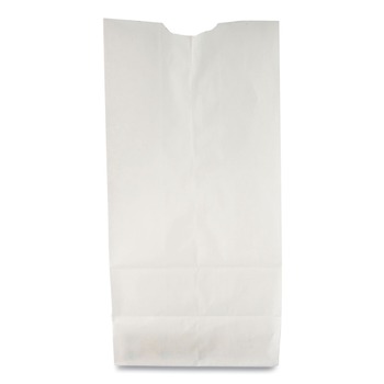 General 51030 35 lbs. 6.31 in. x 4.19 in. x 13.38 in. #10 Grocery Paper Bags - White (500/Bundle)
