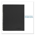 Office Jansan | Cambridge 06132 11 x 8.25 Sheets (80) Wirebound Guided Business Notebook - Dark Gray Linen Cover image number 1