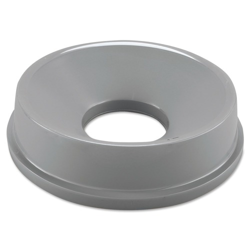 Trash Cans | Rubbermaid Commercial FG354800GRAY Untouchable 16.25 in. Round Funnel Top - Gray image number 0
