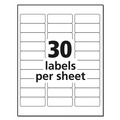 Office Jansan | Avery 18660 1 in. x 2.63 in. Matte Clear Easy Peel Mailing Labels with Sure Feed Technology - Clear (300/Pack) image number 3