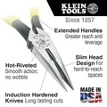 Pliers | Klein Tools D203-8 8 in. Needle Nose Side-Cutter Pliers image number 1