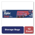Food Service | Ziploc 383231 9.6 in. x 12.1 in. Double Zipper Storage Bags - Clear (12/Carton) image number 2