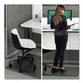 Office Jansan | Deflecto CM24242BLKSS Ergonomic 53 in. x 45 in. Sit Stand Mat - Black image number 4