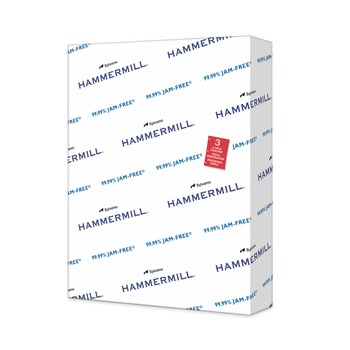 Hammermill 3 Hole 20 lbs. 8.5 in. x 11 in. 92 Bright Copy Plus Print Paper - White (500/Ream)