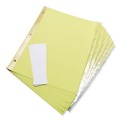 Dividers & Tabs | Universal UNV21877 11 in. x 8.5 in. 8-Tab Deluxe Extended Insertable Tab Indexes - Buff, Clear Tabs (6/Pack) image number 0