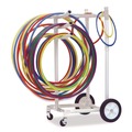 Office Filing Cabinets & Shelves | Champion Sports HCRACK 26 in. x 22 in. x 49 in. 176 lbs. Capacity Plastic Hoop Storage Rack - White image number 1