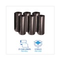 Trash Bags | Boardwalk V8647EKKR01 19 Microns  43 in. x 47 in. 56 Gallon High-Density Can Liners - Black (150/Carton) image number 3
